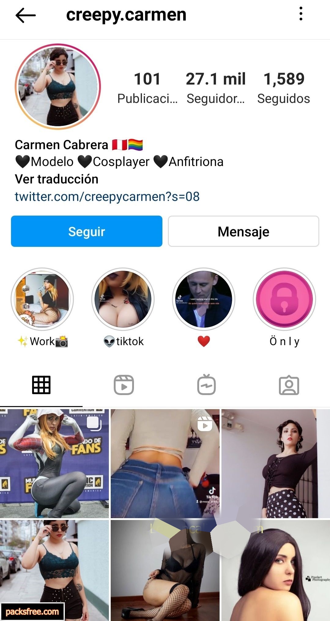 Modelo de Cosplay se abre un only. Mirala tu primero Packssfree.Com 12